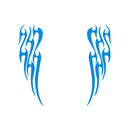 Adesivo Faixa Capô Carro Chamas Fogo Blaze Tribal Acessório Tuning