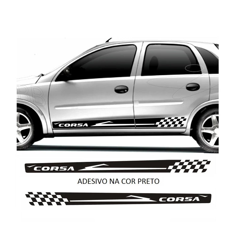 Adesivo Corsa Para Novo Corsa Faixa Lateral Decorativa Serve Corsa Hatch ou Sedan Adesivos Esportivo Para Carro