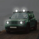 Kit com 10 Faróis de Milha Off-Road 14 LEDs Redondo - 42W de Potência