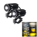 Par de Faróis de Milha LED para Motocicleta – Potência de 10.000 Lúmens com Luz Alta e Baixa