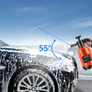 Pulverizador de Espuma Manual 2L- Pulverizador de Espuma Doméstico C/3 bicos p/lavagem de carro, limpeza