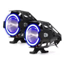 Mini Par de Farol Auxiliar de Milha LED U7/U5 Alta Potência para Moto