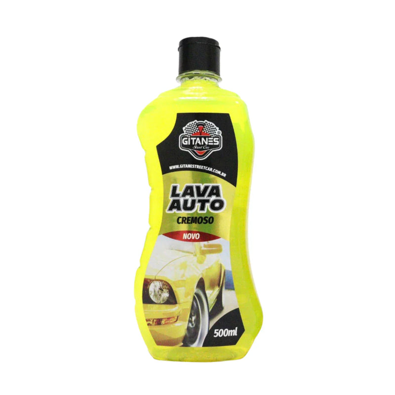 KIT LIMPEZA CARRO MOTO SHAMPOO PRETINHO SILICONE PARABRISA  CERA GITANES
