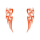 Adesivo Faixa Capô Carro Chamas Fogo Blaze Tribal Acessório Tuning