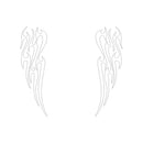 Adesivo Faixa Capô Carro Chamas Fogo Blaze Tribal Acessório Tuning