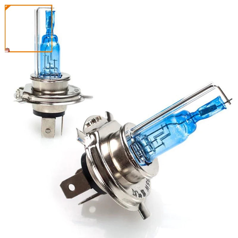 Farol Halógeno H4 Xenon Hidráulico com 3 Contatores - Super Lâmpadas Brancas