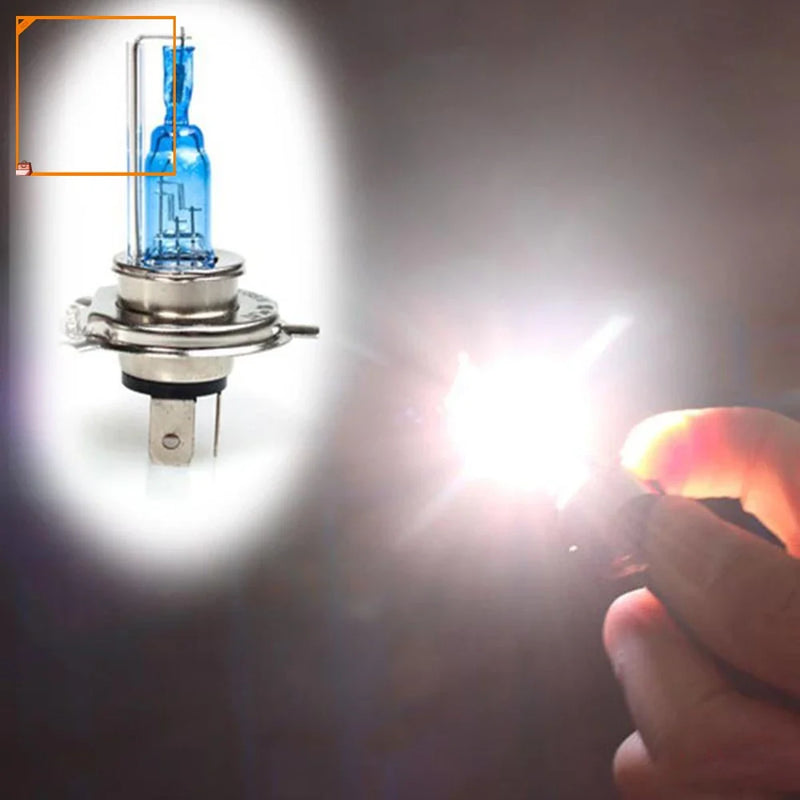 Farol Halógeno H4 Xenon Hidráulico com 3 Contatores - Super Lâmpadas Brancas